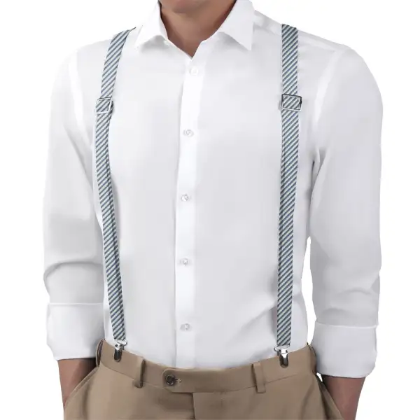 Butler Stripe Pattern Suspenders