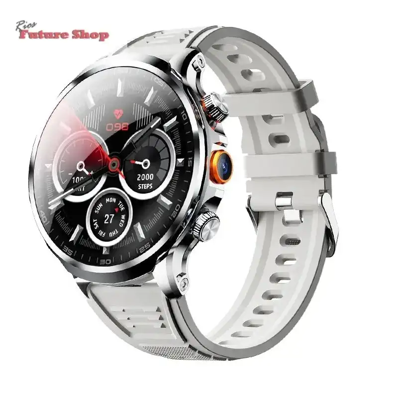 2025 new 4G Android smartwatch 1.95 inch IPS 360*360 screen with 200w camera GPS WiFi 32GB ROM smartwatch with 1100mAh battery