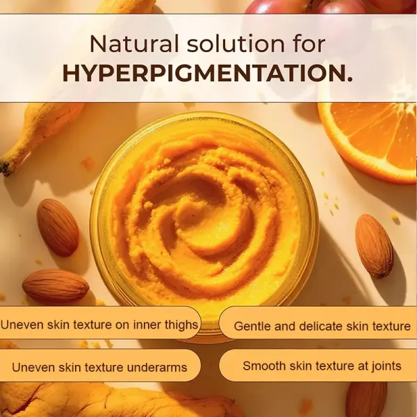 Botanical Turmeric Scrub combines mild plantingredients to enhance your skin's naturalradiance, with a soft texture that leaves asubtle, fresh glow and a smooth, even finish fora comfortable daily skincare experience.