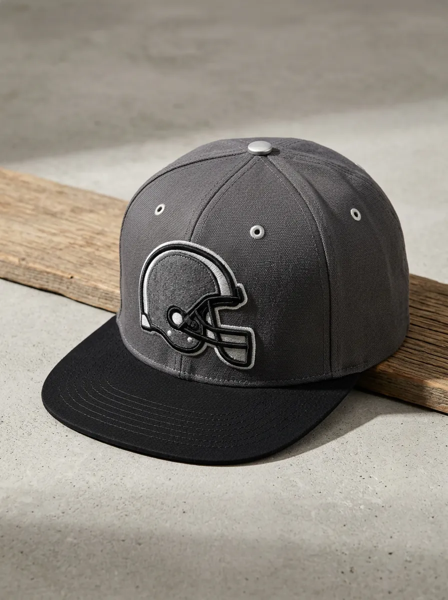 Men's Sport American Football Fan Helmet Embroidered Snapback Cap