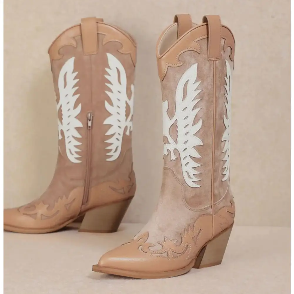 Idaly Mid-Calf Cowgirl Boots