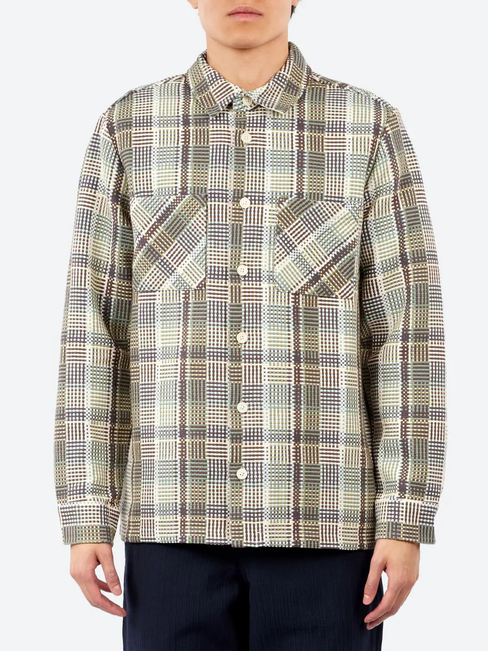 Men's Regular Fit Button Front Overshirt