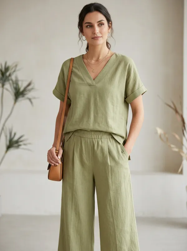 Everyday Tunic-Inspired Women's V-Neck Shirt