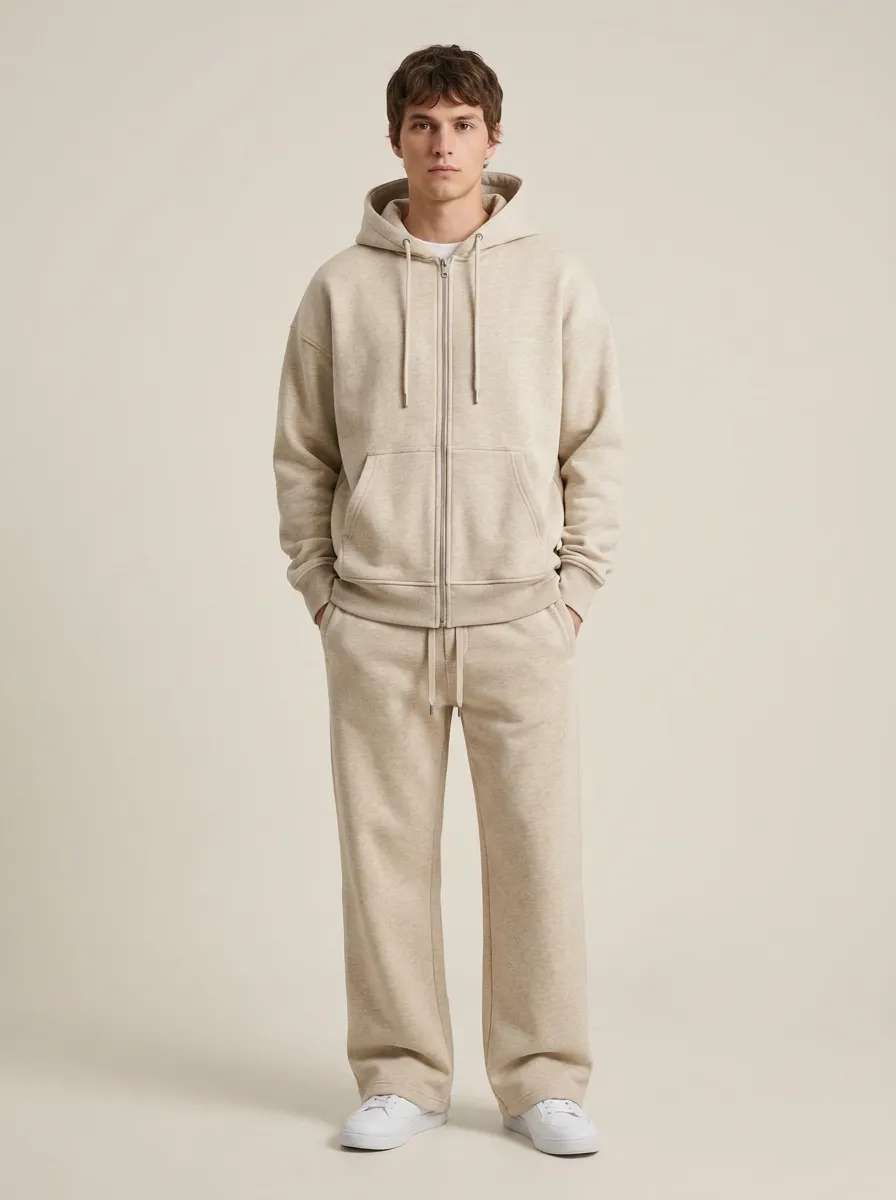 Unisex Printed Practice Ready Zip-Up Hoodie Sweatpants Set