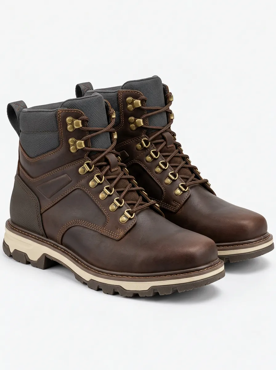 Men's Leather Outdoor Workwear Boots