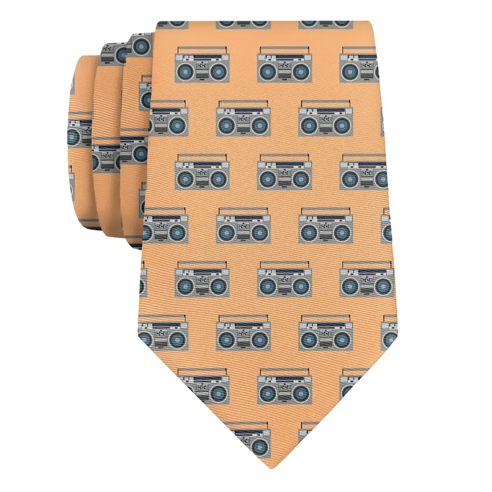 Boombox Pattern Necktie