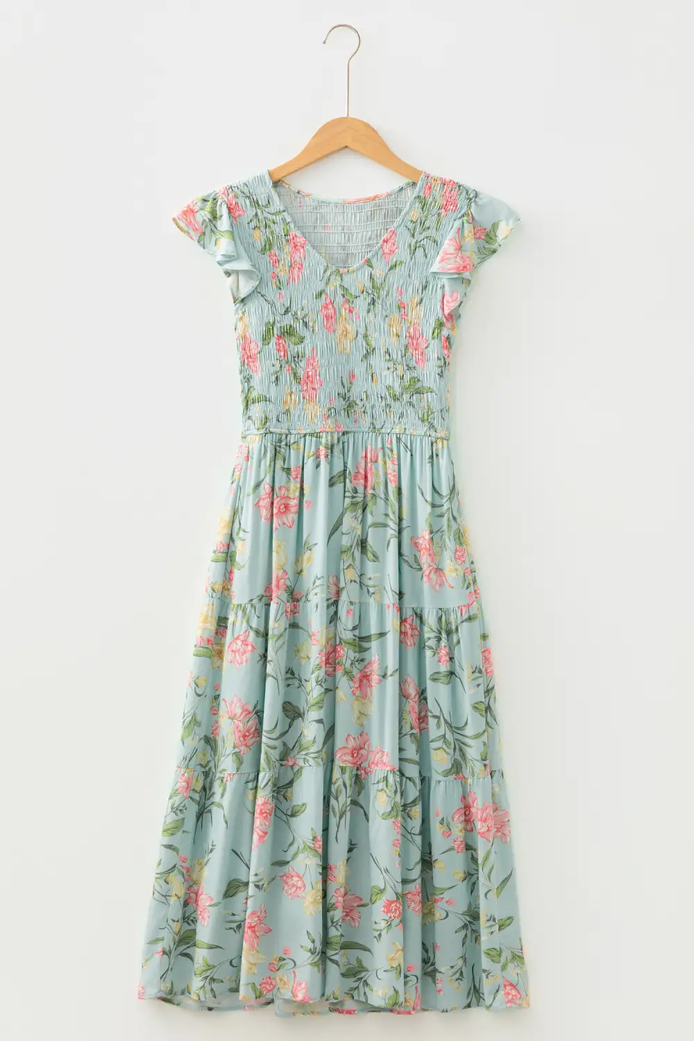 Floral Ruffle Tiered Maxi Dress
