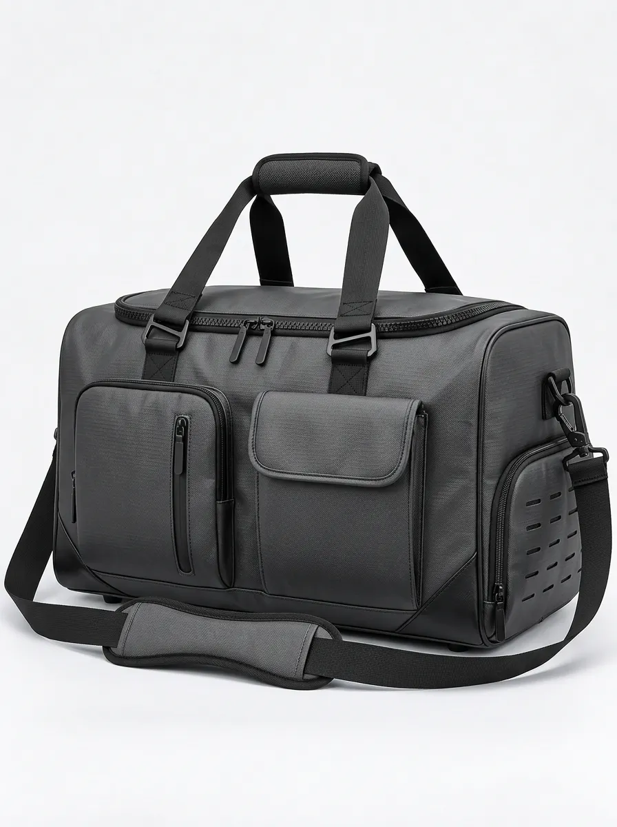 Men's Outdoor Inspired Gym Carrying Bag with Multiple Pockets