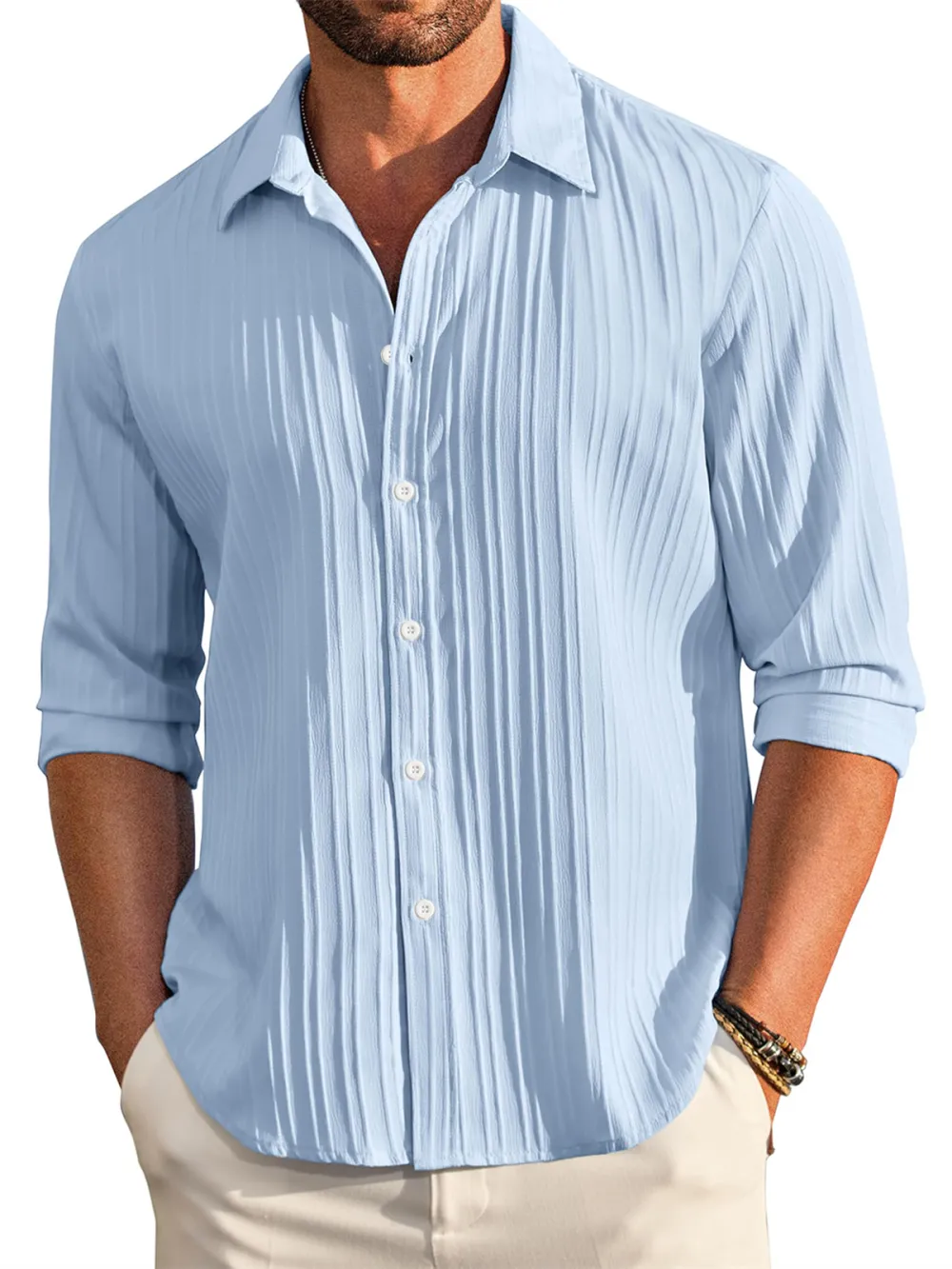 Long Sleeve Button Front Shirt