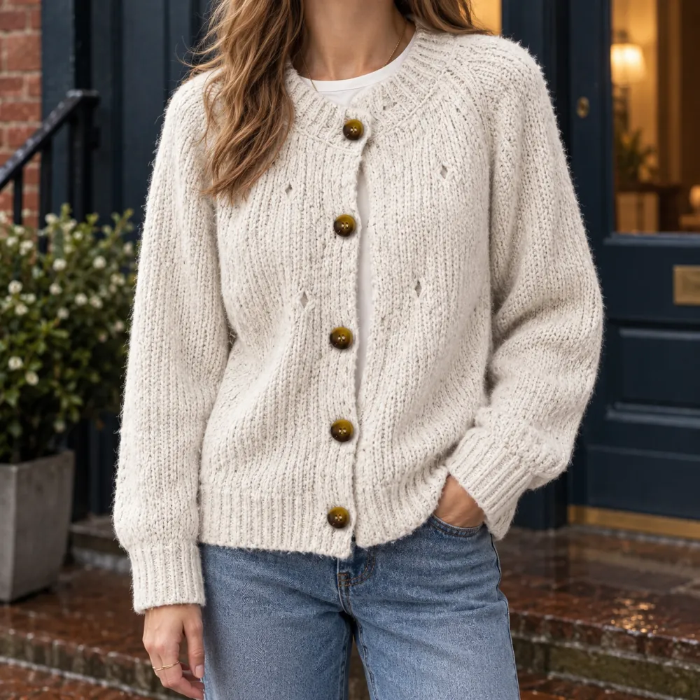 Textured Soft Knit Cardigan