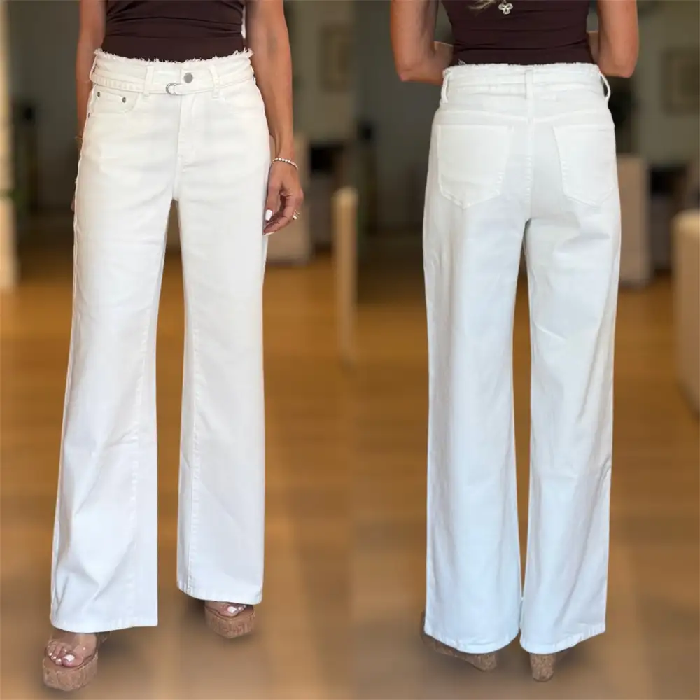 Relaxed Belted Casual Pants