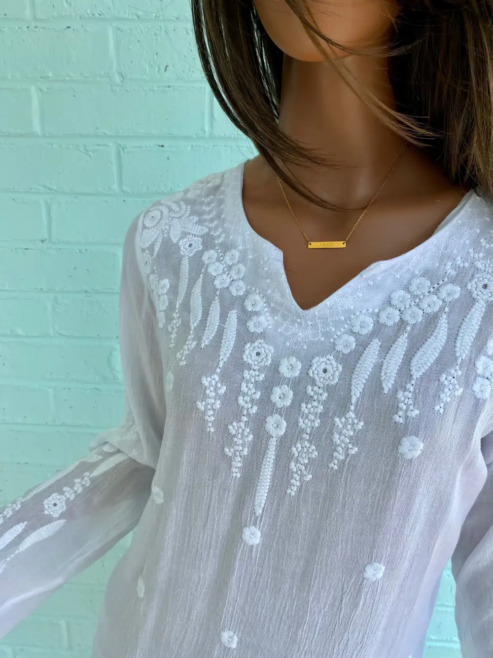 Relaxed Embroidered Top