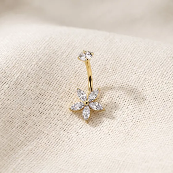 Simple Surgical-Steel Belly Button Ring