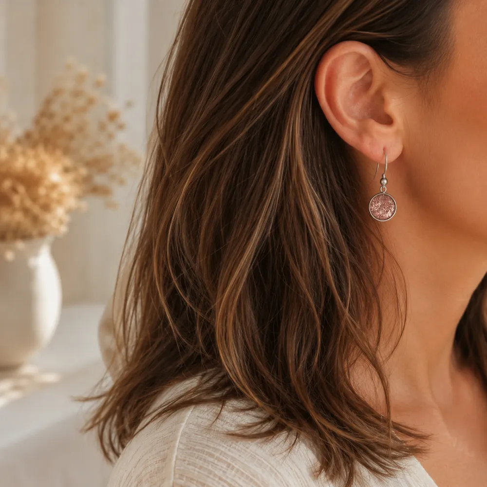 Metal Glitter Earrings
