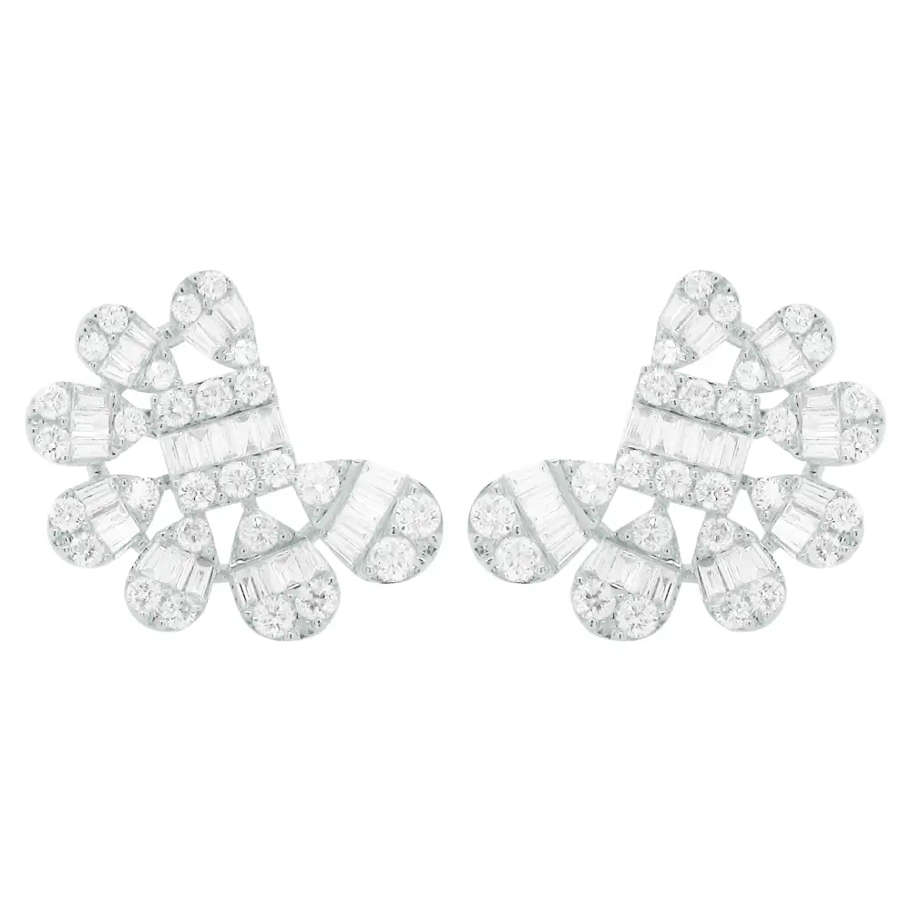 Layered Delicate Gem Detail Earrings