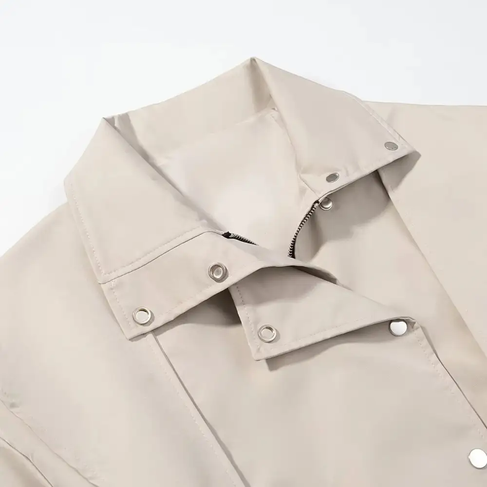 Tailored Hooded Trench Coat