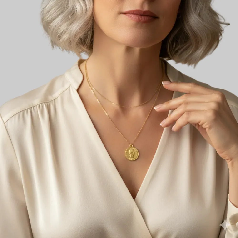 Layered Coin Necklace