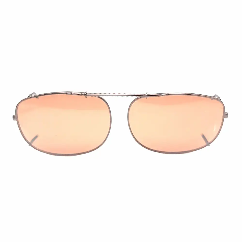 Amber Lens Smoke Lens 54mm Polarized Clip-On Sunglasses for Cat-Eye Frames