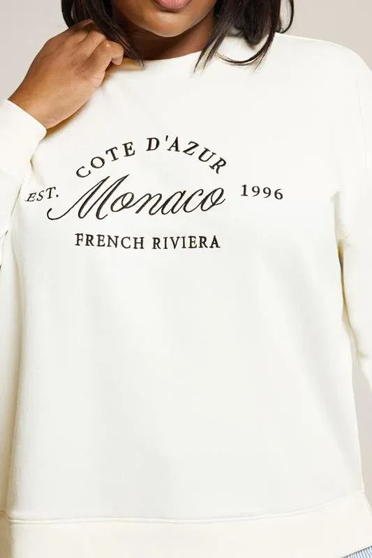 Cream 'Monaco' 2-In-1 Sweatshirt
