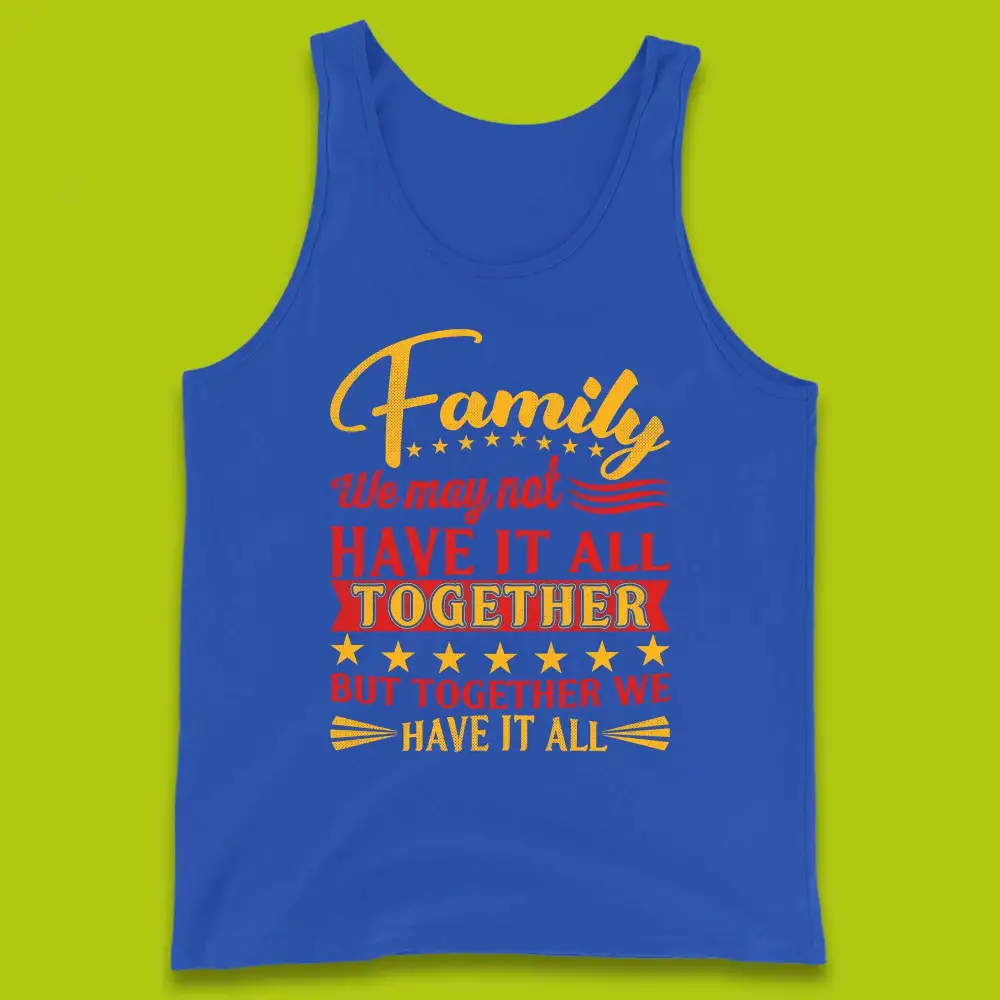Weekend Family Quote Jersey Tank Top