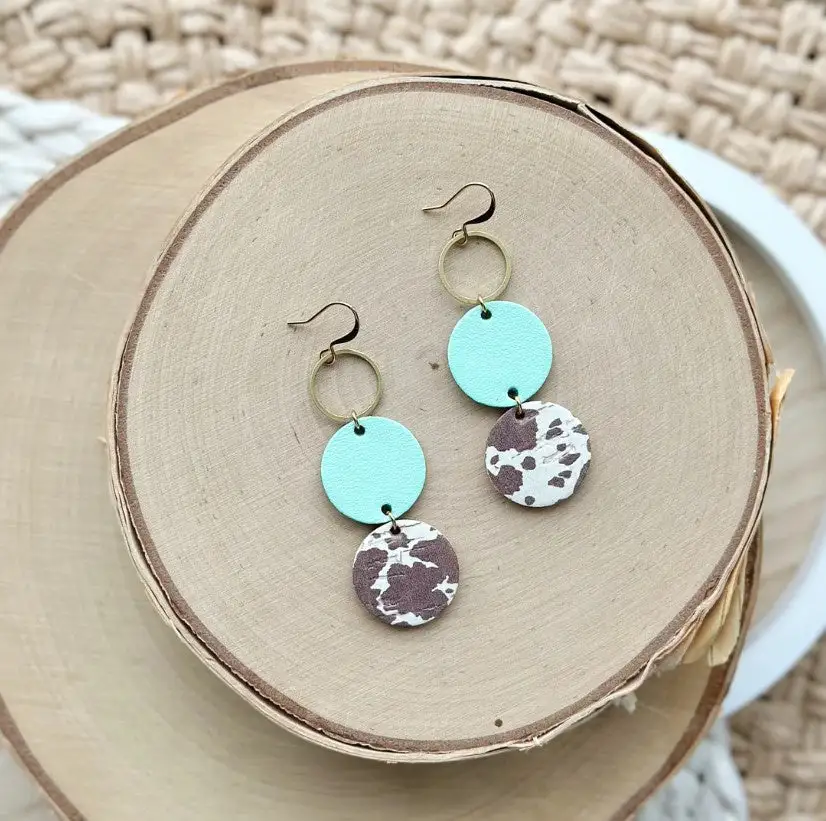 Drop Earrings  Cow Town