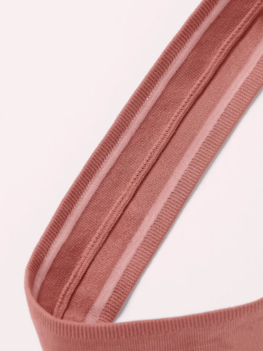 Pink Ribbed Hair Band