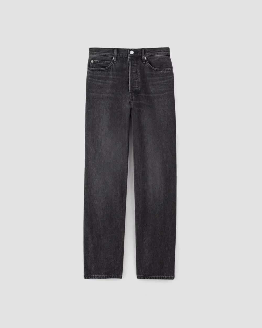 Washed High-Waisted Jeans