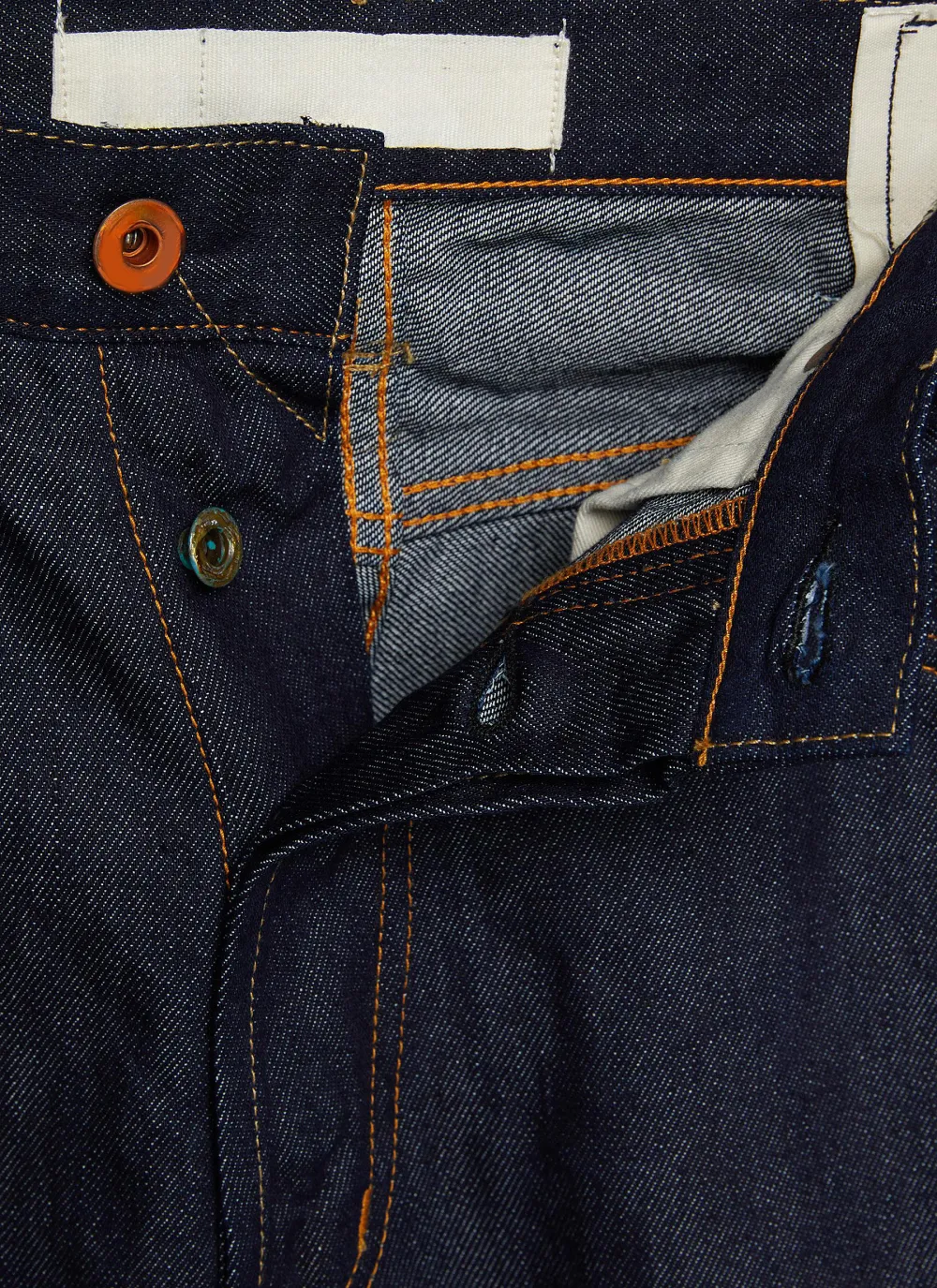 Soft Straight-Cut Daily Dark Blue Cottom Jeans