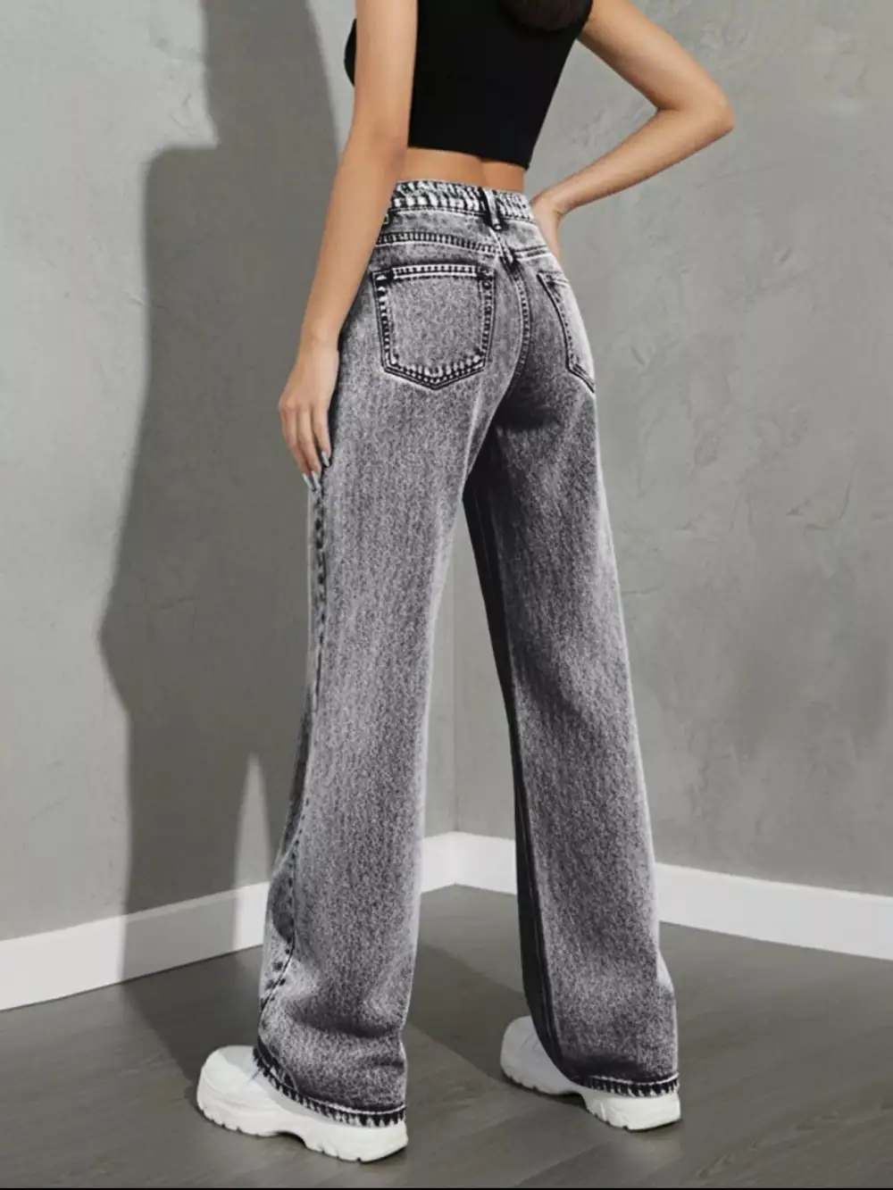 High Waist Wide Leg Jeans