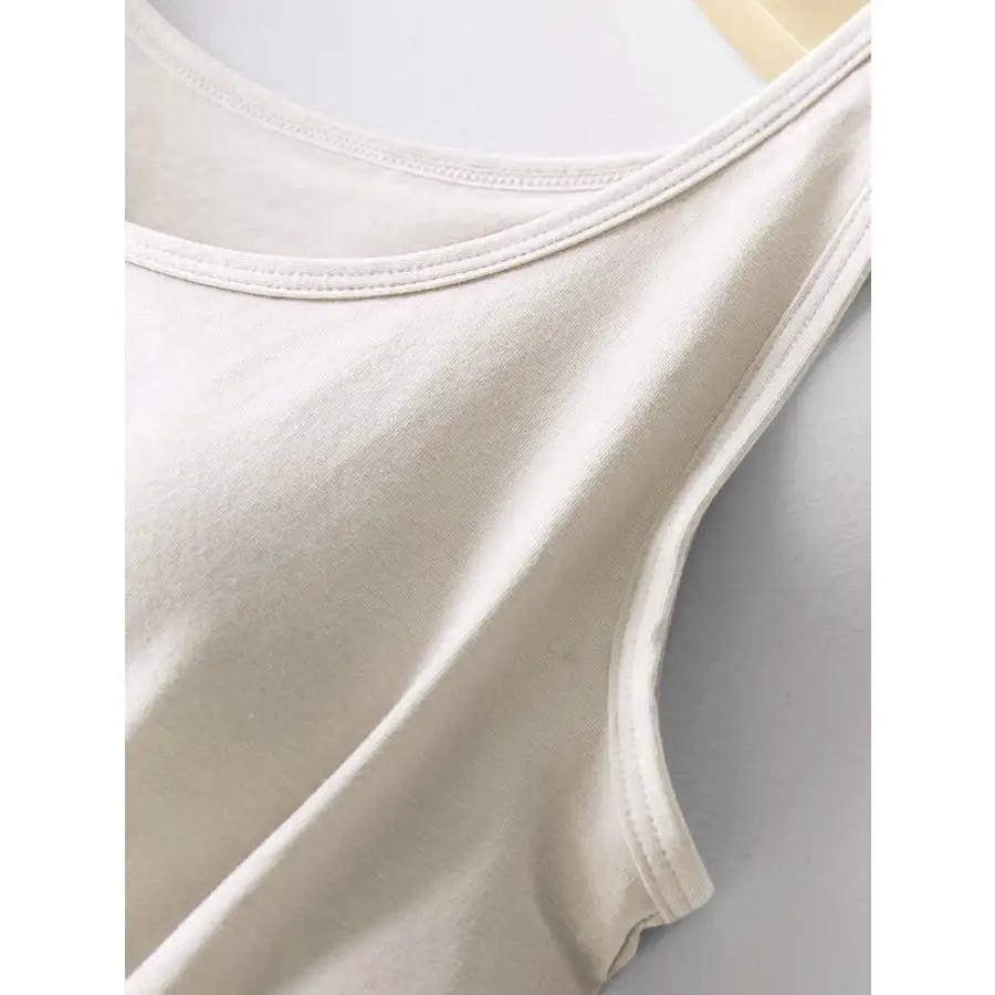 Round Neck Tank With Bra