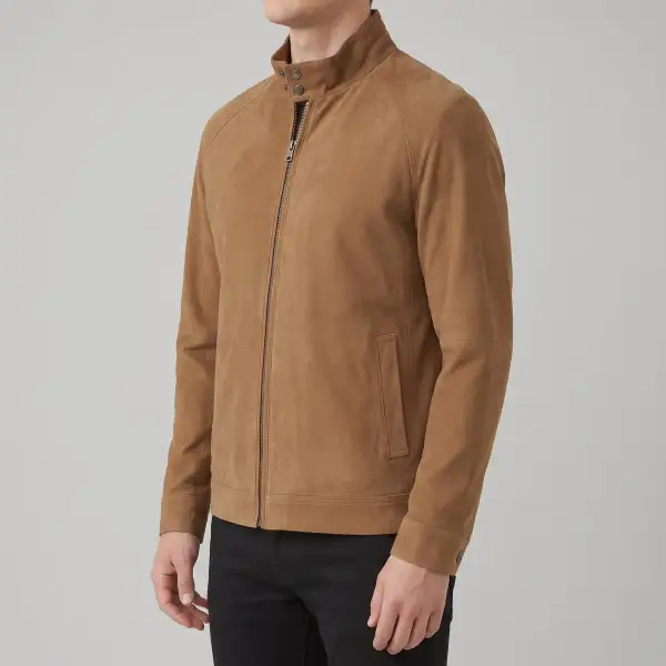 Suede Biker Jacket