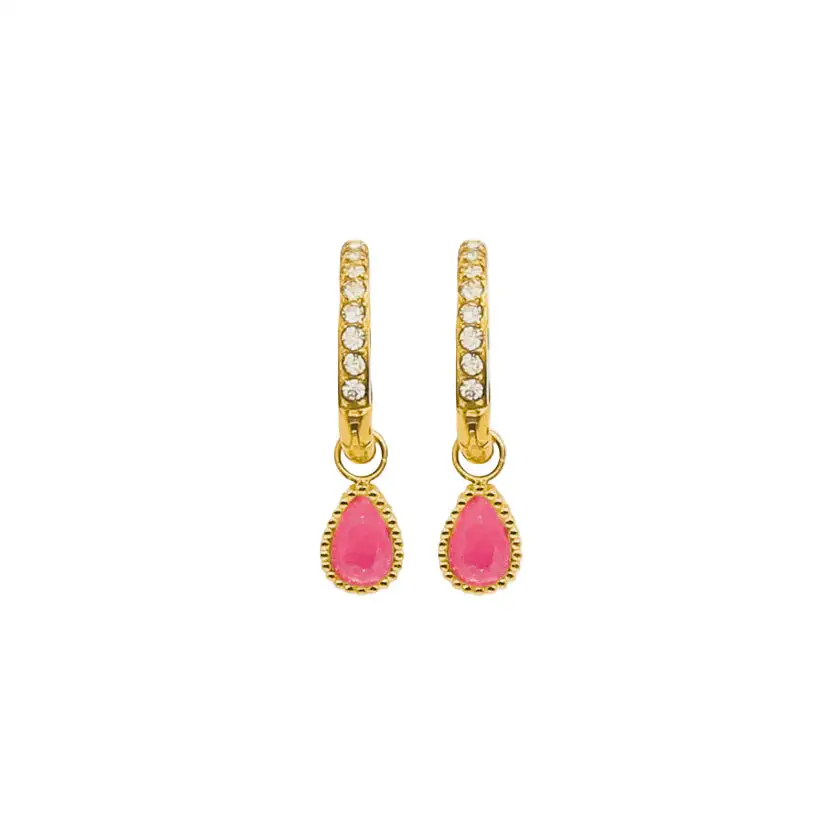 Earrings Daphne - Rose Agate