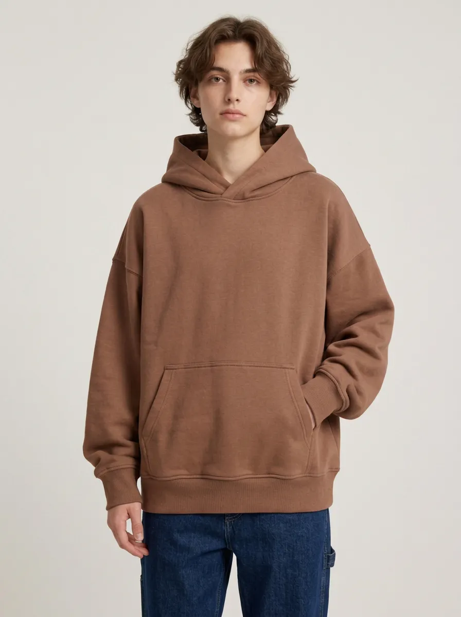 Unisex Oversized Relaxed Fit Hooded Sweatshirt