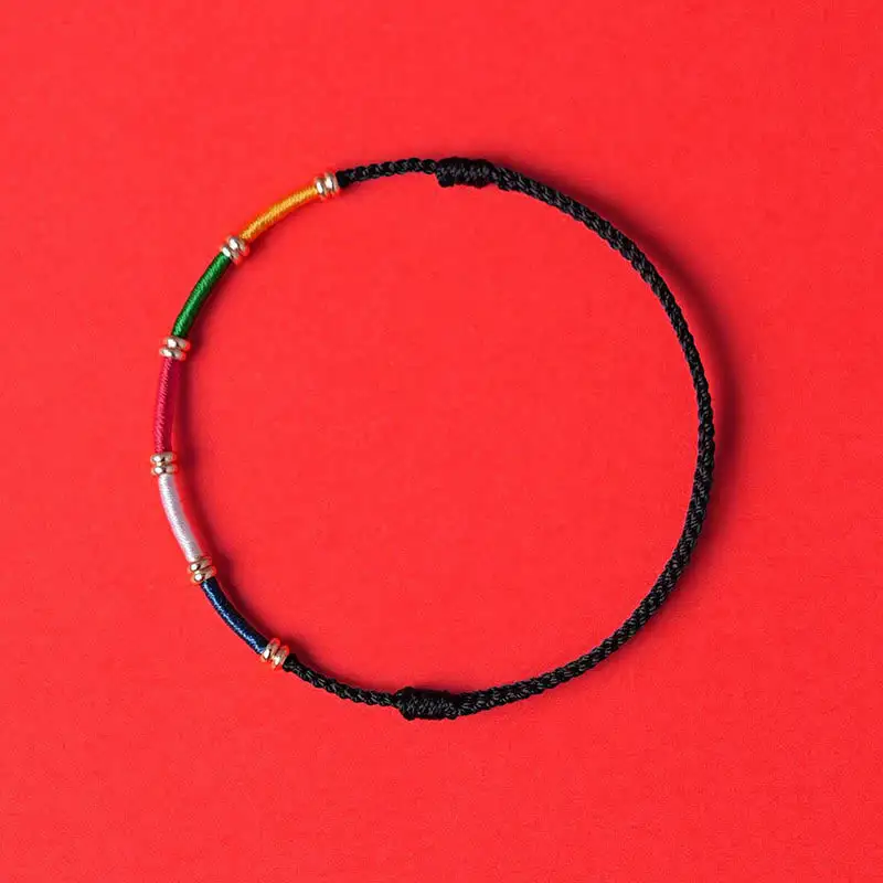 Handmade Color Wind Horse Prayer Flag Bracelet