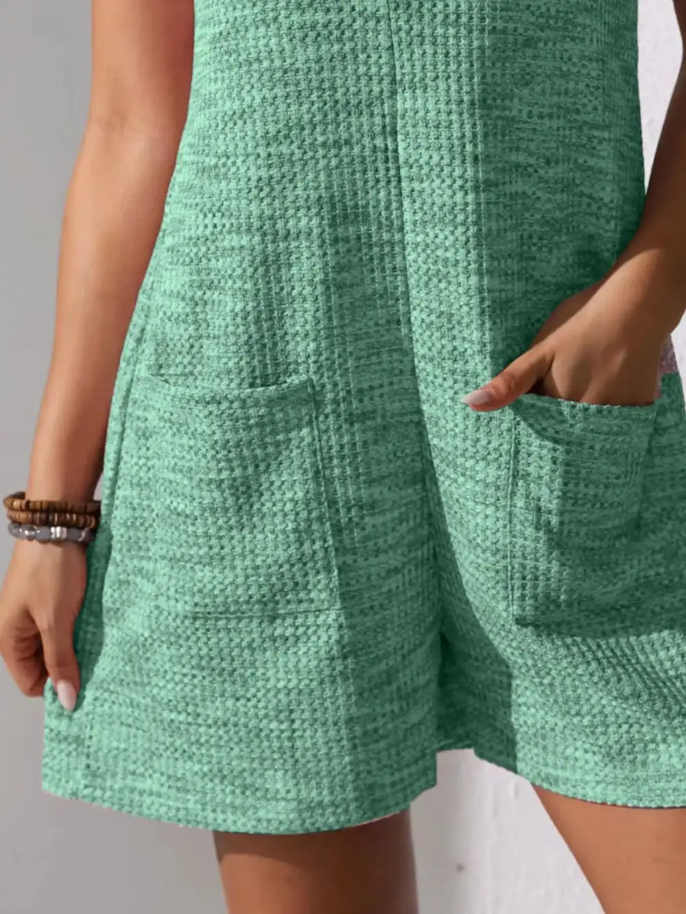 Everyday Button Front Pocket Romper