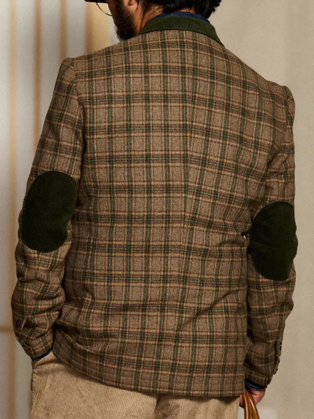Men's Corduroy Wool Blend Tailored Jacket