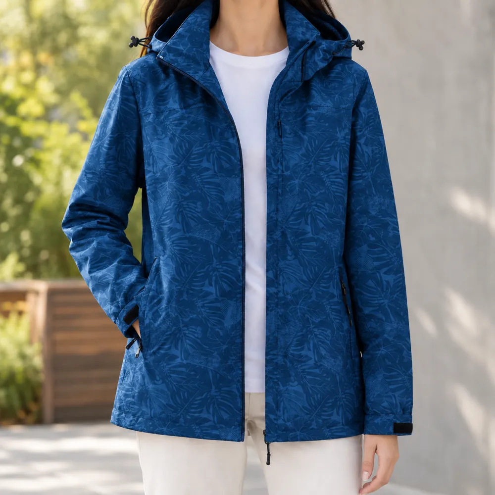 Printed Hooded Jacket