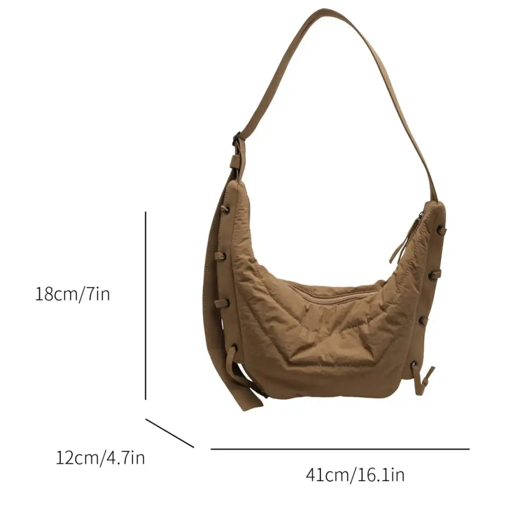 Modern Versatility: Large-Capacity Luxury Soft Crossbody Travel Bag