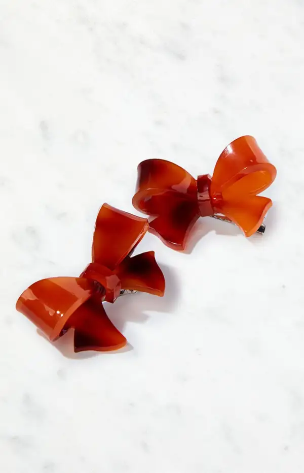 PacSun 2 Pack Acrylic Bow Clips