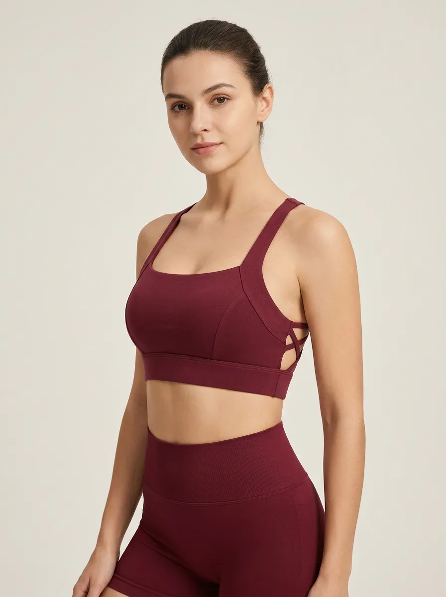 Women's Active Crisscross Back Printed Bra