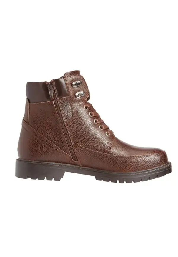 Zip-Up Work Boots
