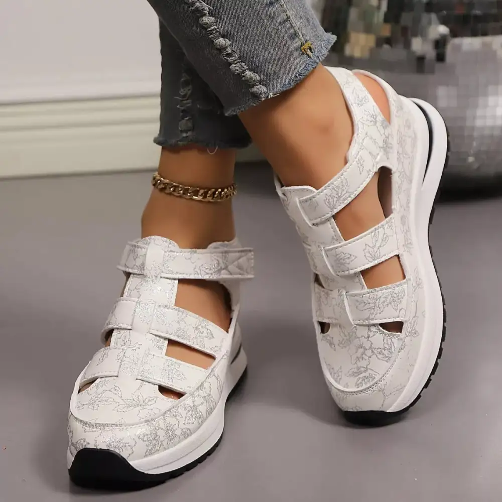 Everyday Cutout Wedge Sandals