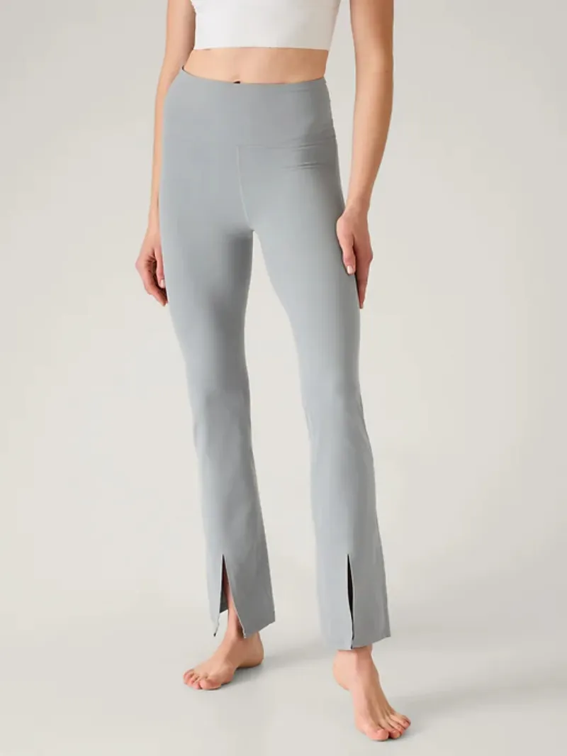 Black Split-Hem Pants For Chic Casual Style