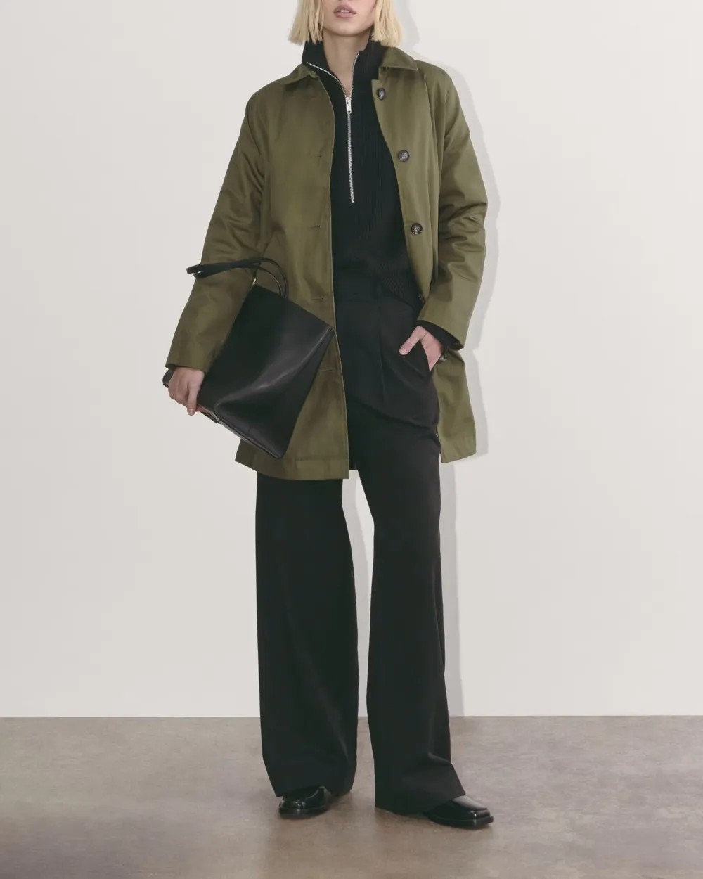 The Slant Pocket Mac Coat