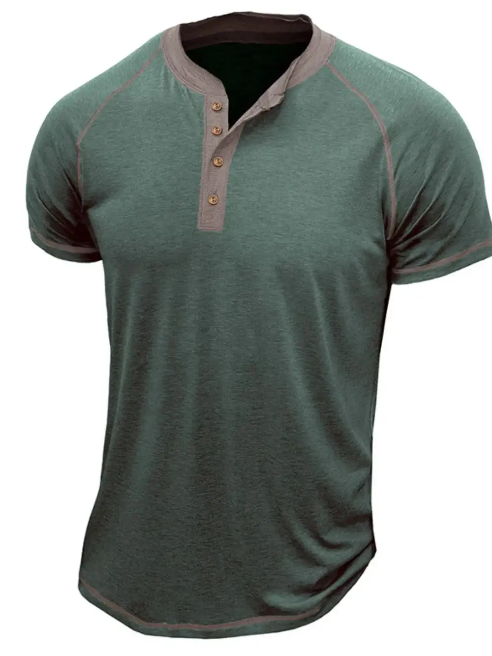 Utility Contrast Detail Collared Polo Shirt
