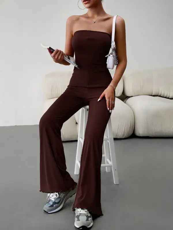 Elegant Slim Tube Top Jumpsuit
