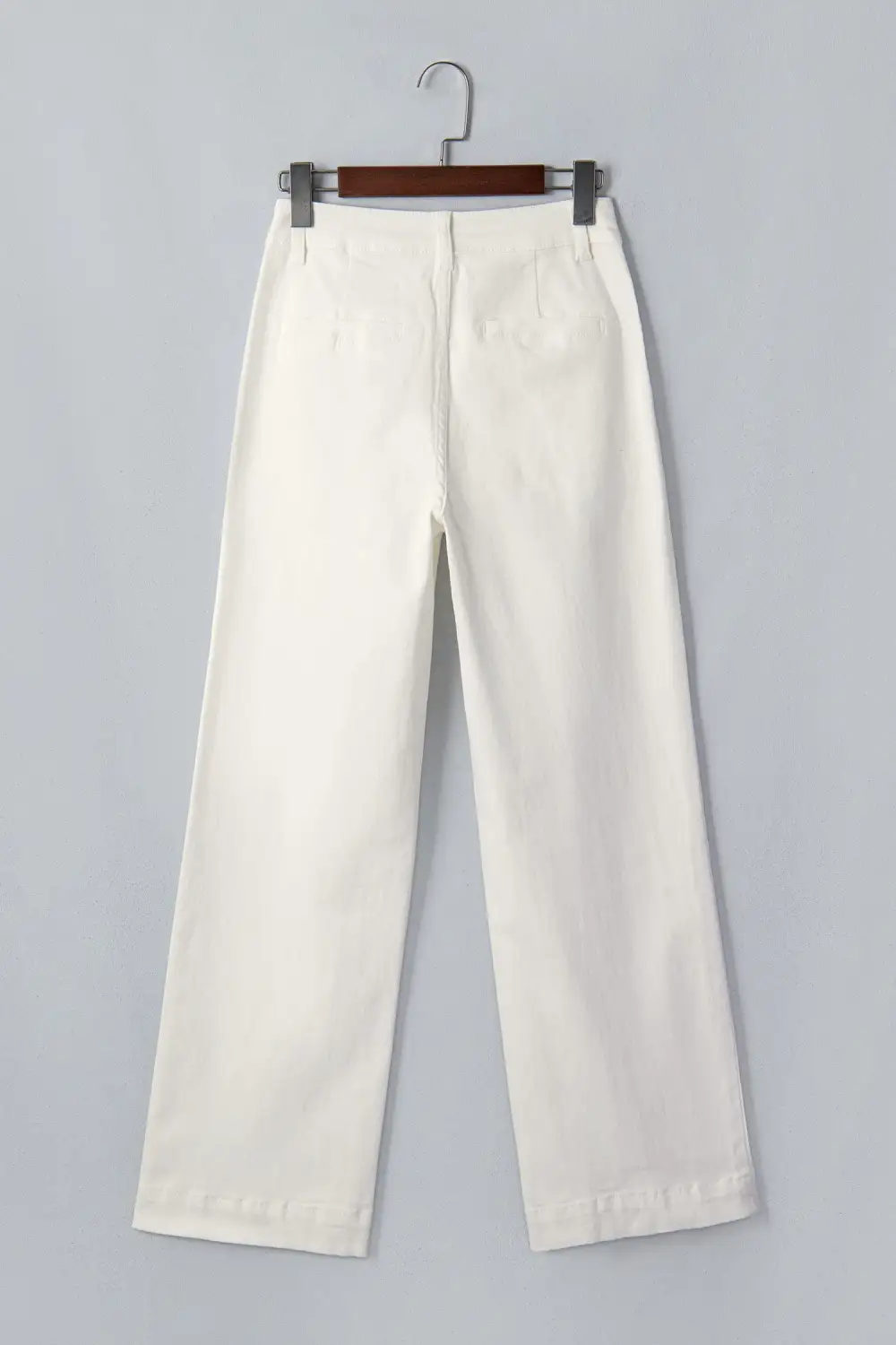 Women's Solid Shift Jeans With Scalloped Patch Pockets