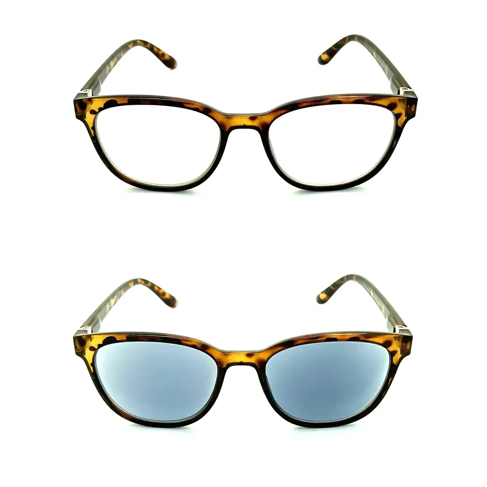 Round Full-Lens Photochromic Reading Sunglasses