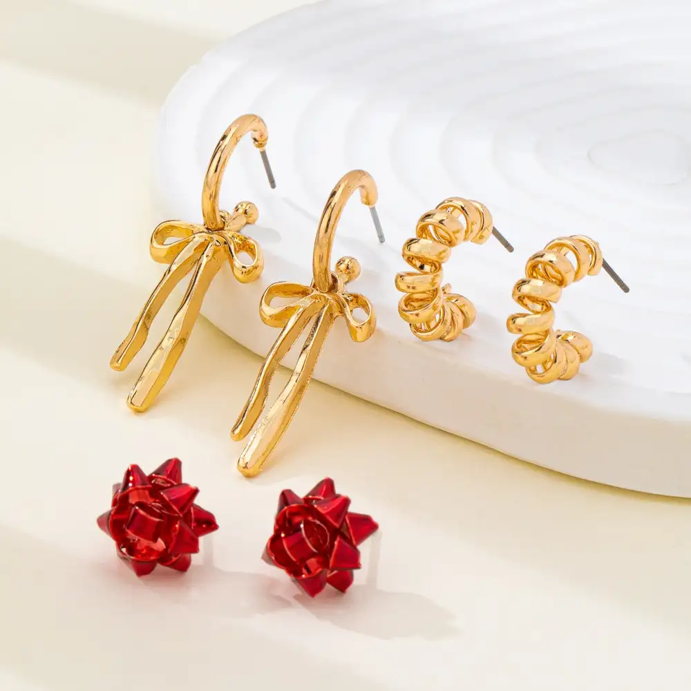 Holiday Present Bow Ribbon Hoop