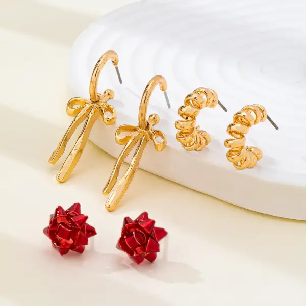 Holiday Present Bow Ribbon Hoop